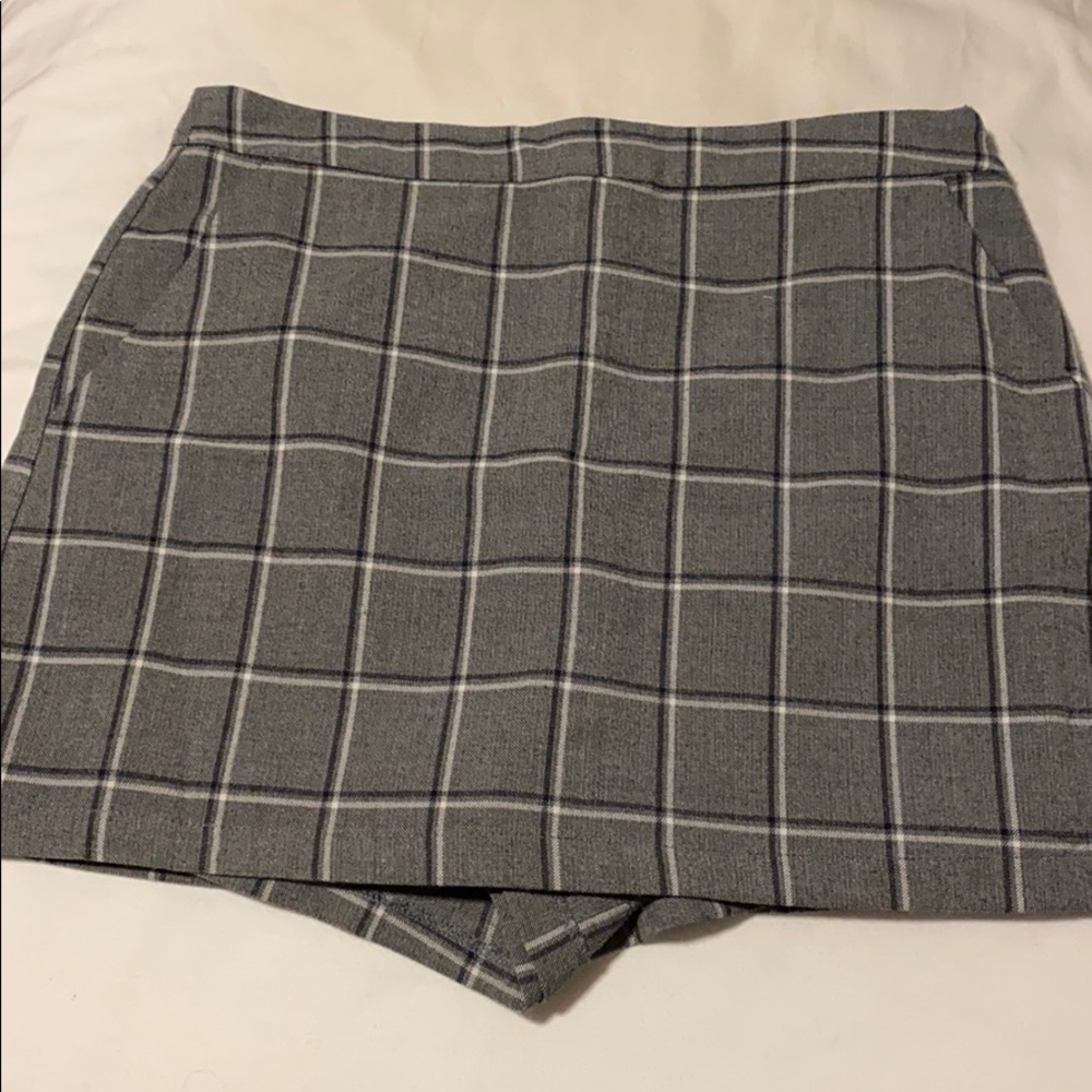 Plaid skort